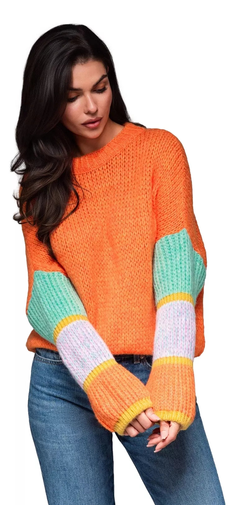 Women's orange sweater Bright