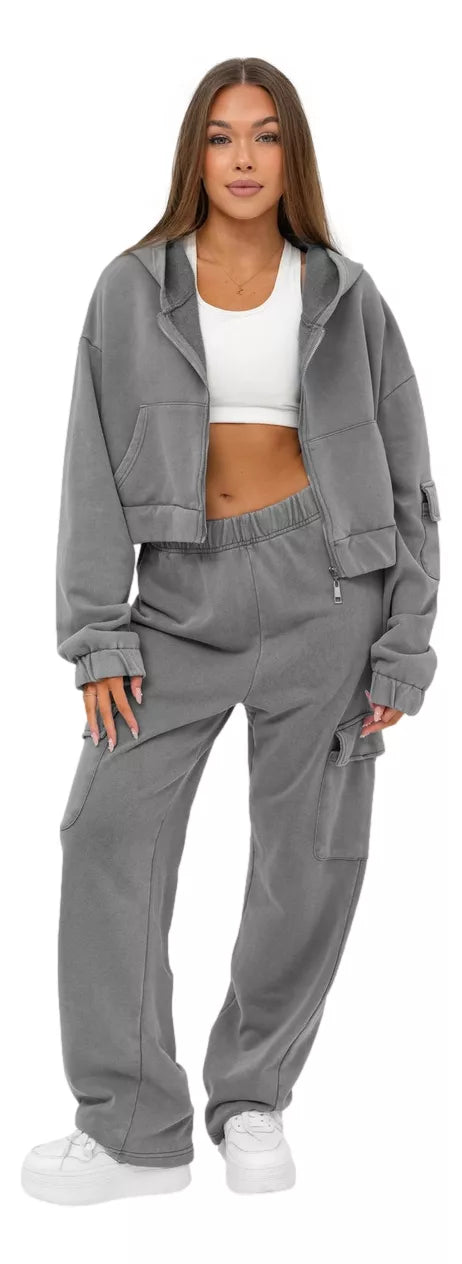 Women's grey suit set Sara