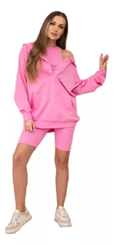 Women's pink 3-piece Kimi set.