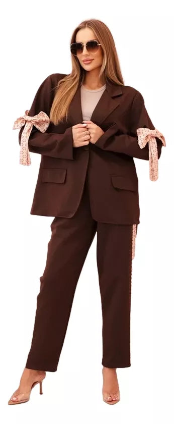 Women's brown Rene suit.
