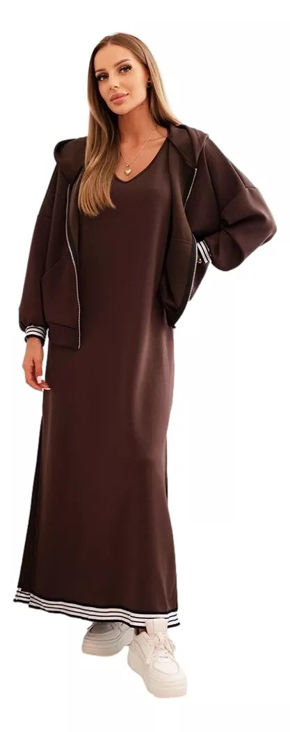 Women's brown casual set Donan