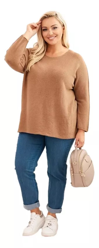 Women's brown sweater Minos 
