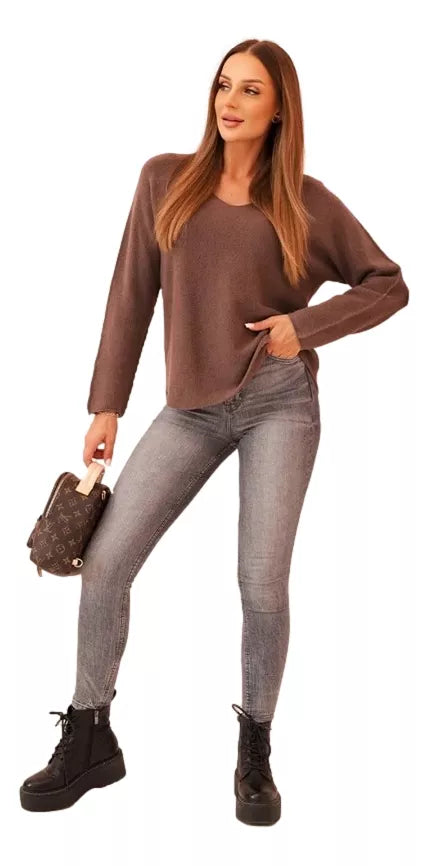 Women's brown sweater Remo