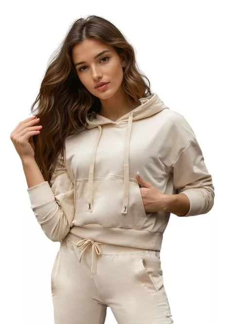 Women's brown hoodie Sonia