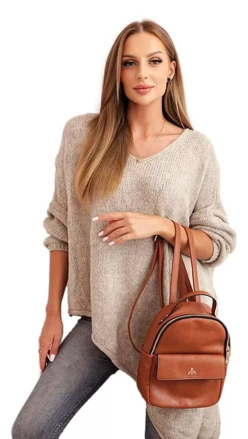 Women's brown wool sweater Elvis 