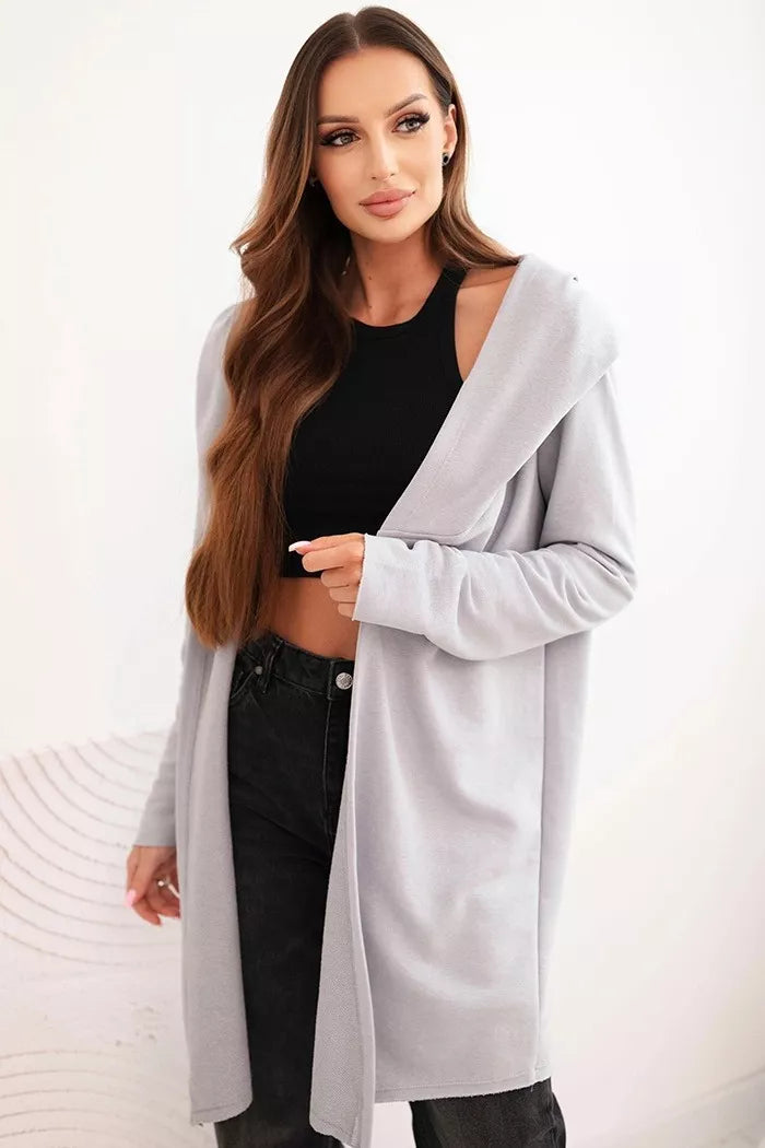 Women's light gray hoodie Alison