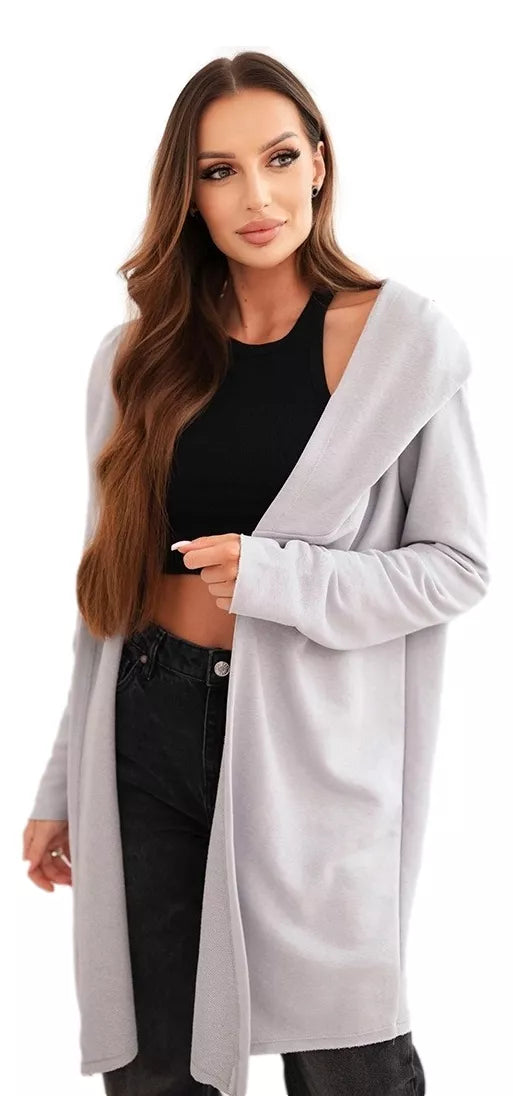 Women's light gray hoodie Alison