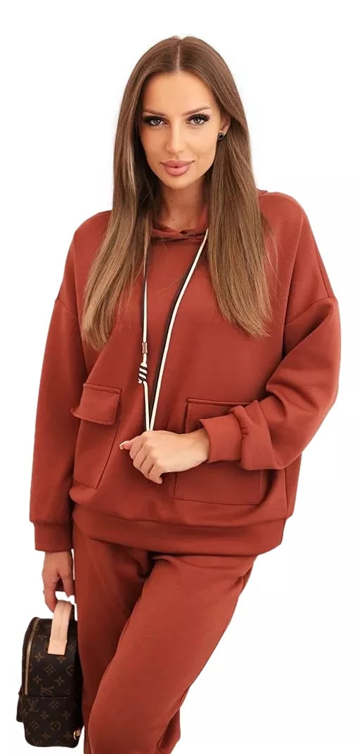 Women's light brown casual set Nela