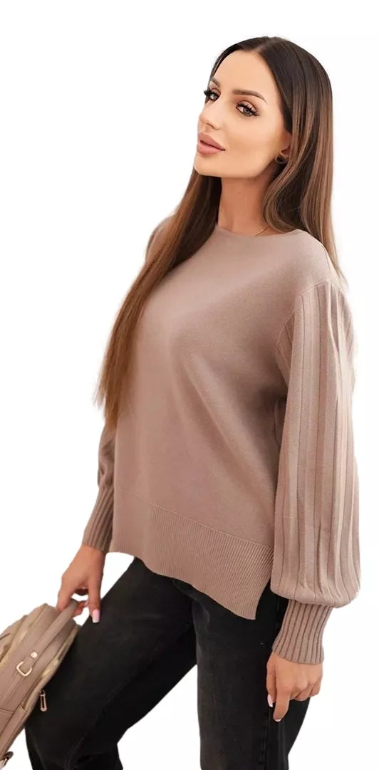 Women's light brown sweater Biank