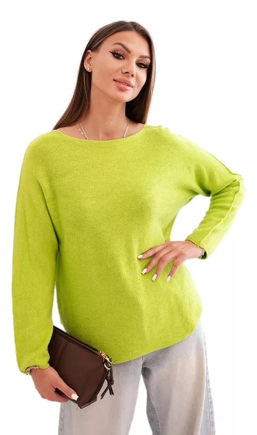 Women's light green sweater Romil