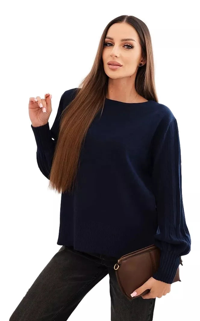 Women's navy blue sweater Biank