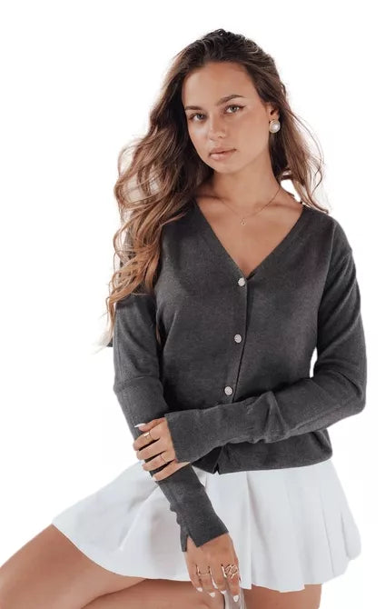 Women's dark gray sweater Glow