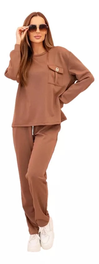 Naomi Women's Brown Suit