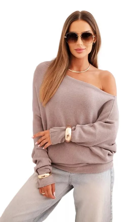 Women's dark brown sweater Anit