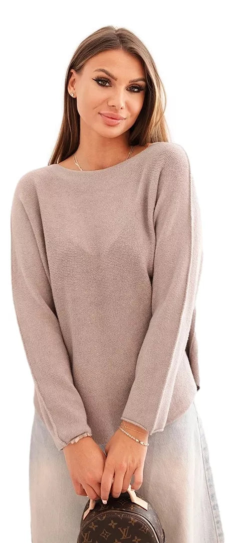 Women's dark brown sweater Romil