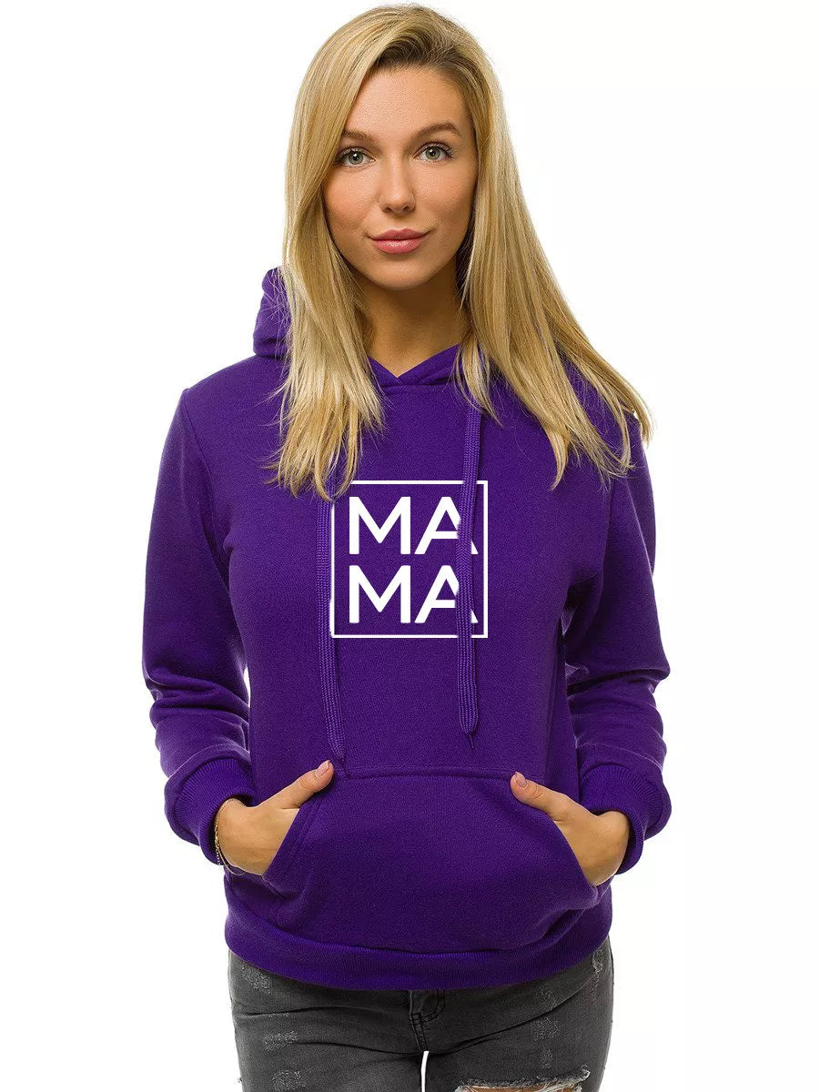 Women's purple sweater MAMA