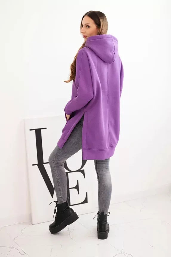 Women's purple hoodie Wine