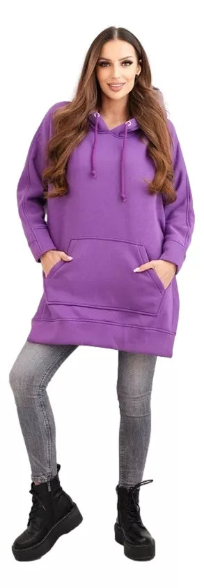Women's purple hoodie Wine