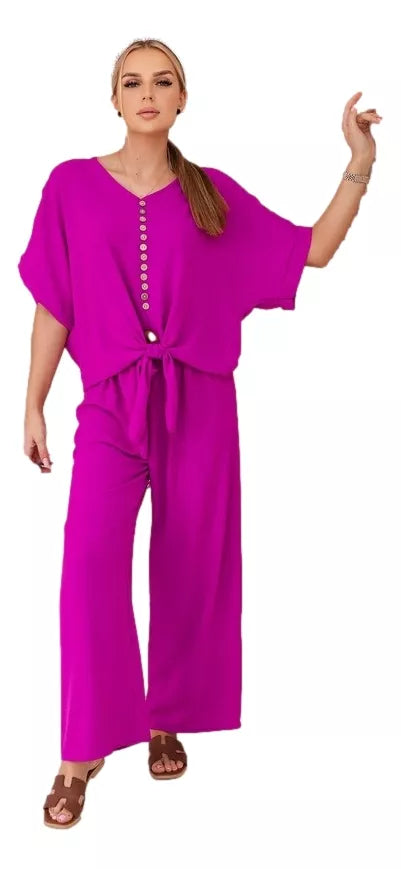 Women's purple Folk set.