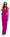 Women's purple suit with vest and wide-leg trousers Anda