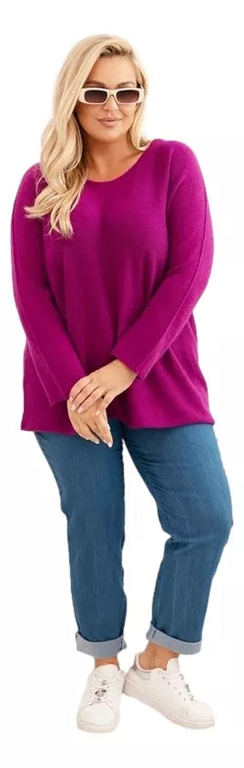 Women's purple sweater Minos 