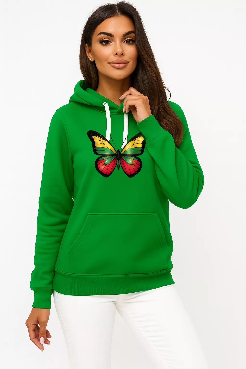 Women's green sweater Butterfly LT