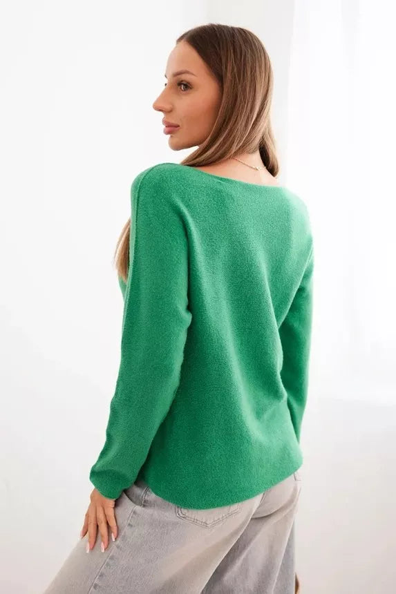 Women's green sweater Romil 