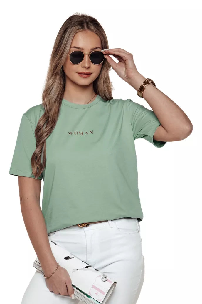 Women's mint T-shirt Woman