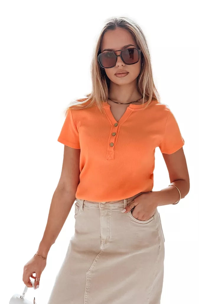Women's orange T-shirt Elin