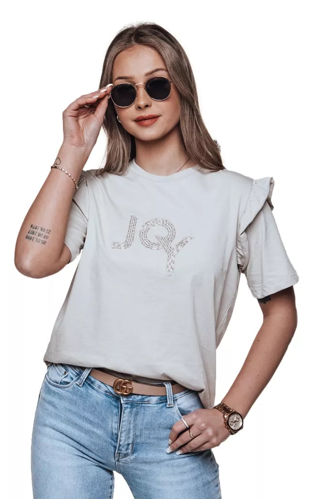 Women's gray T-shirt Lyse