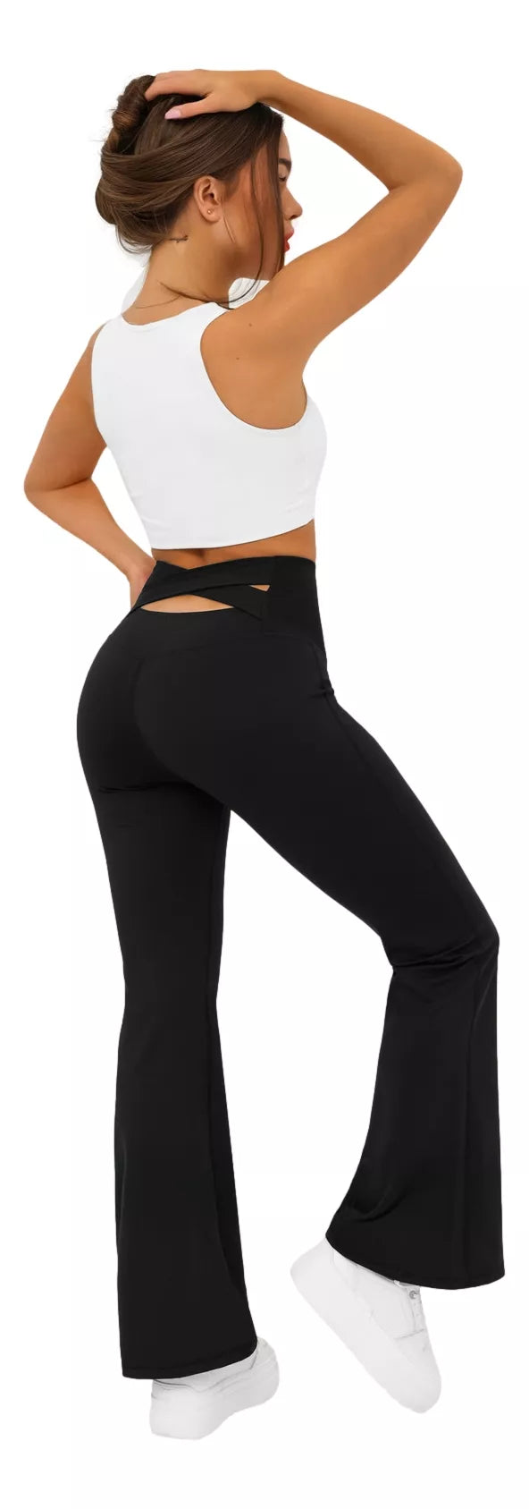 Women's black sports pants Perla