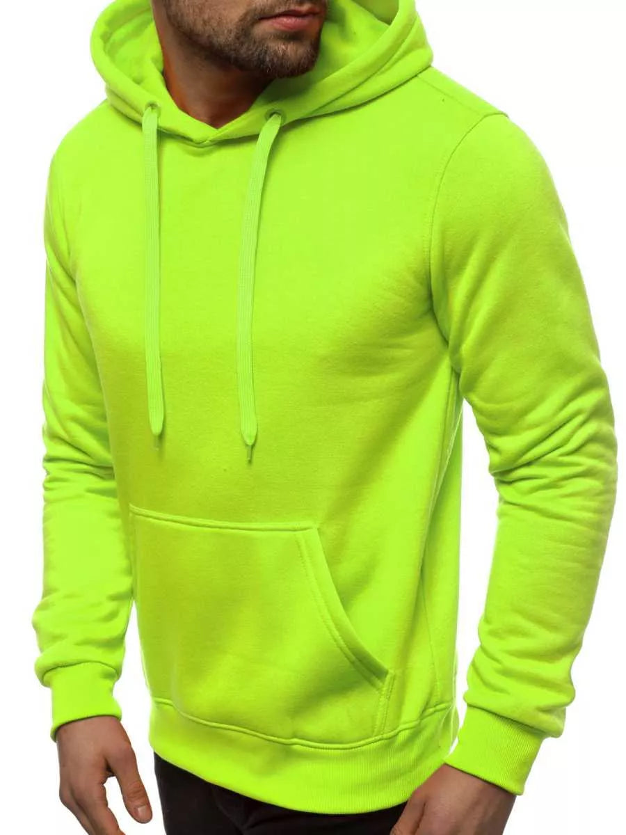 Neon green men's hoodie Buvoli