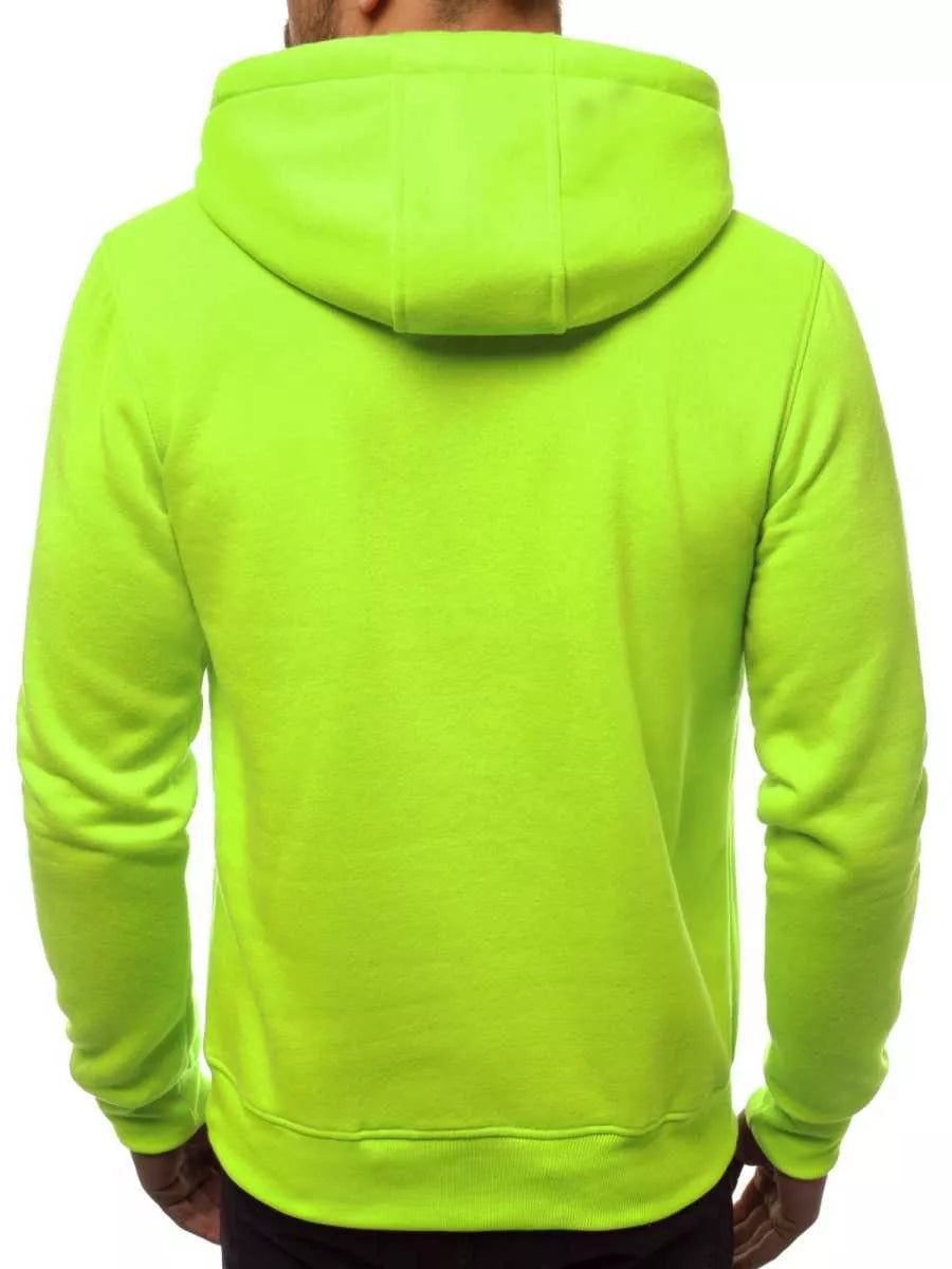 Neon green men's hoodie Buvoli