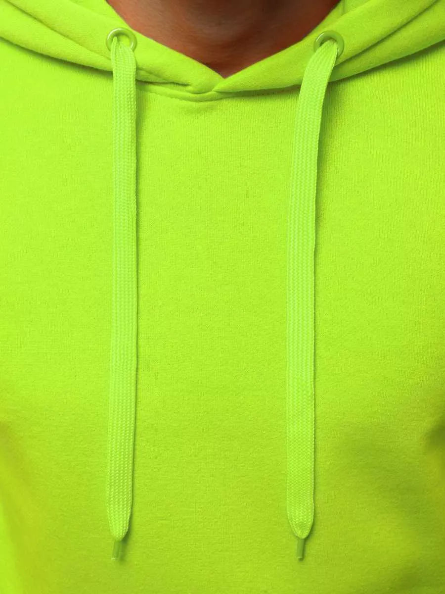 Neon green men's hoodie Buvoli