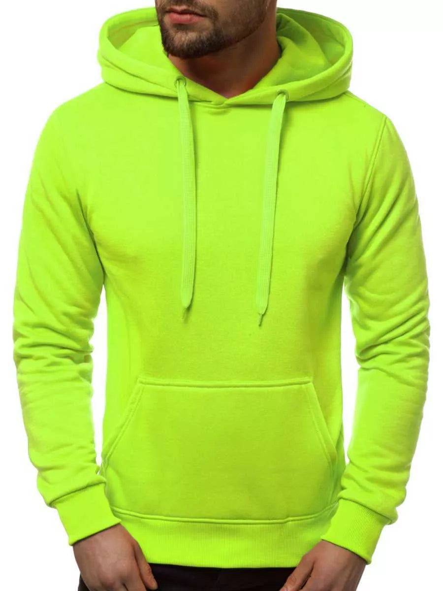 Neon green men's hoodie Buvoli