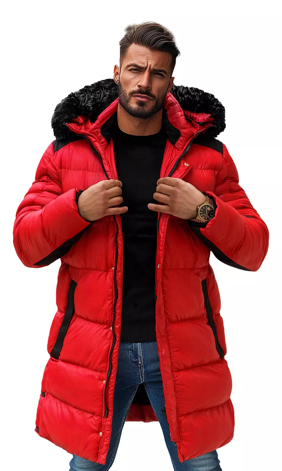 Red men's jacket Alom