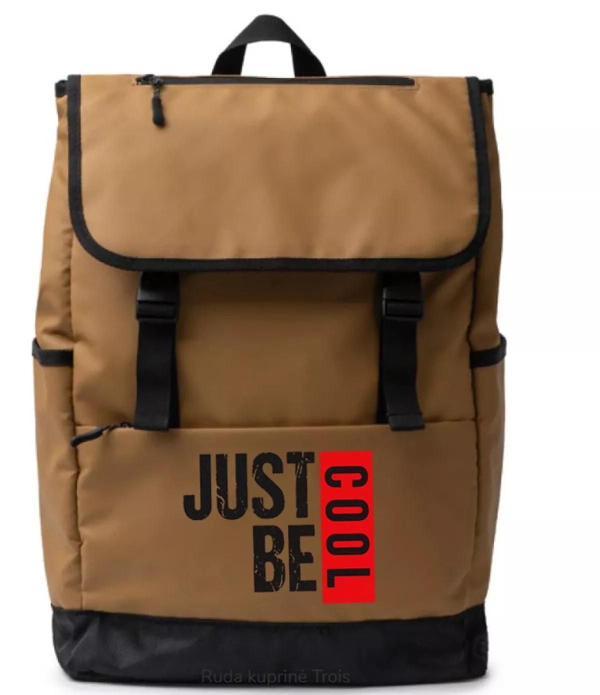 Brown backpack Just be cool