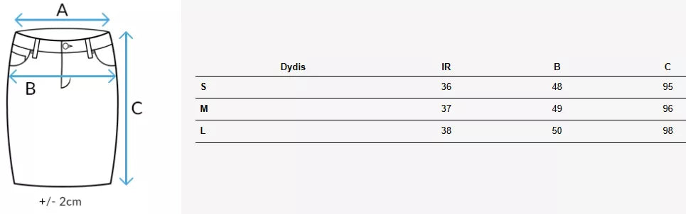 Long denim blue skirt Almi