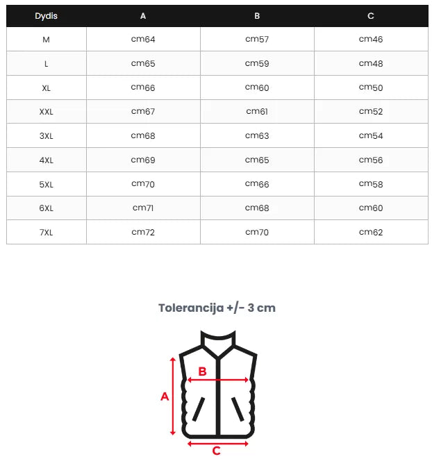 Men's black vest Minel