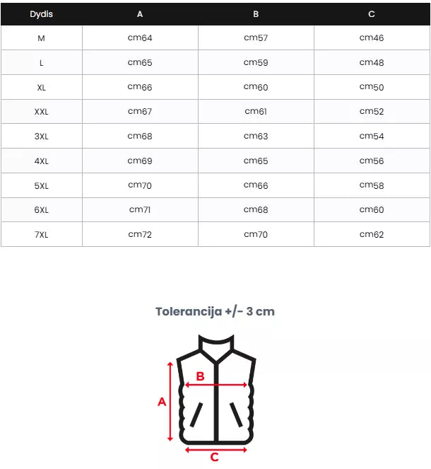 Men's quilted black vest Lider