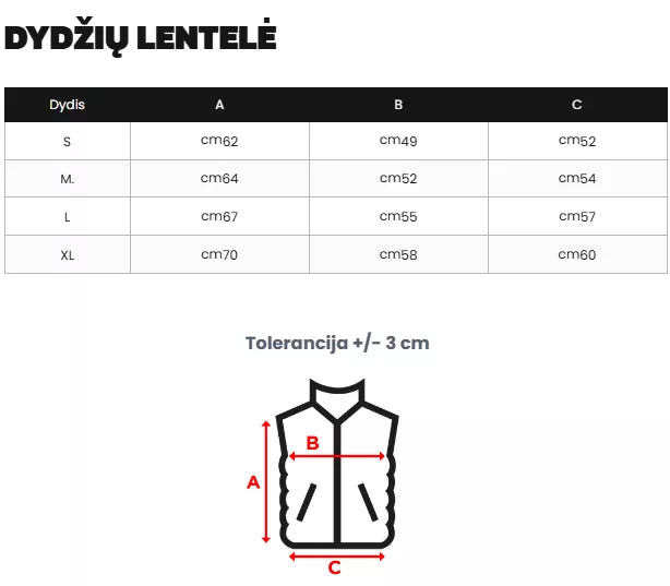 Women's black vest Tory