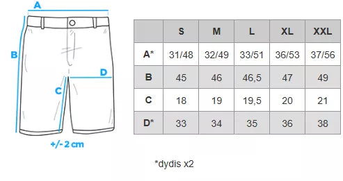 Men's white shorts Edman