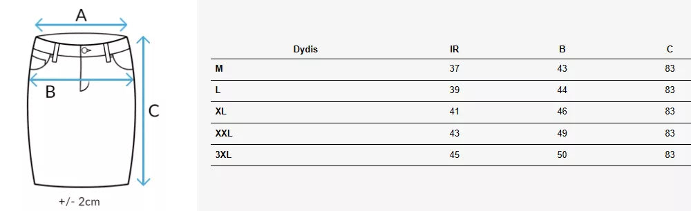 Long denim blue skirt Merita 