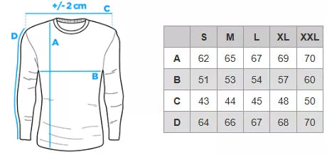 Men's long-sleeved polo shirt in blue Don