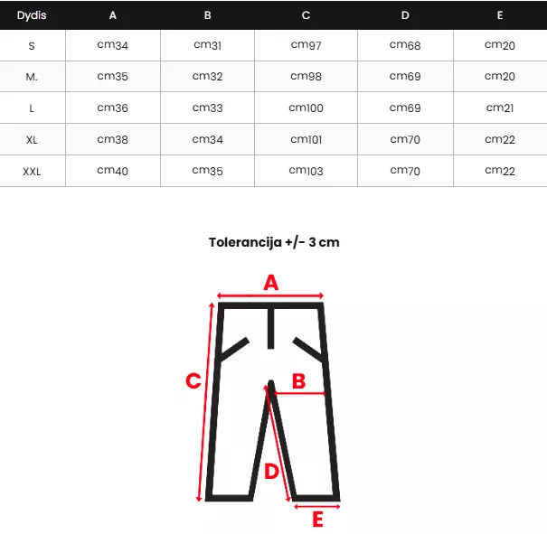 Men's black trousers Kent