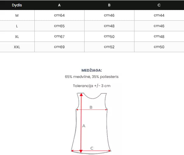 Sleeveless black men's T-shirt Look