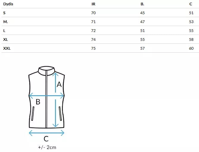 Women's black vest Vesolita