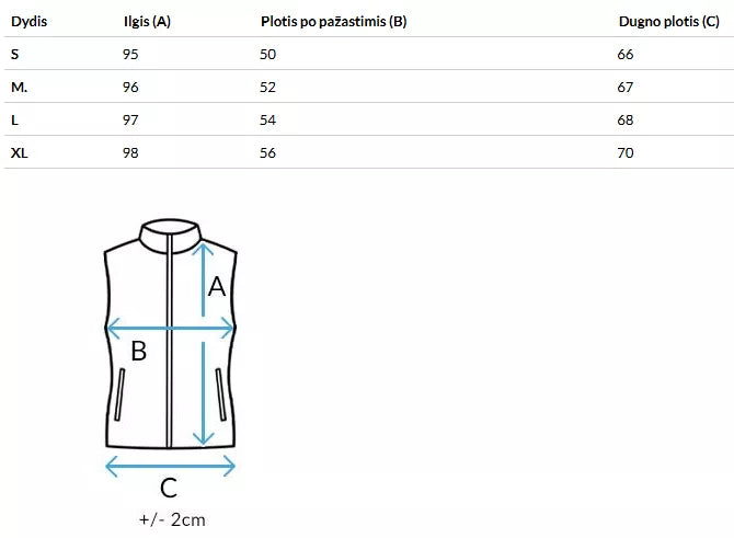 Women's brown long vest Skyler 