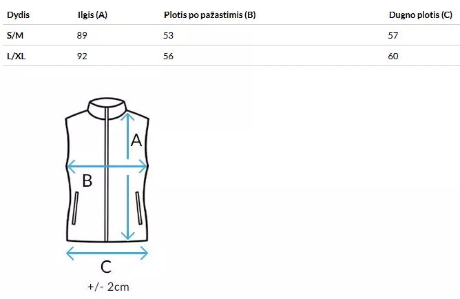 Women's black/blue vest Chester 