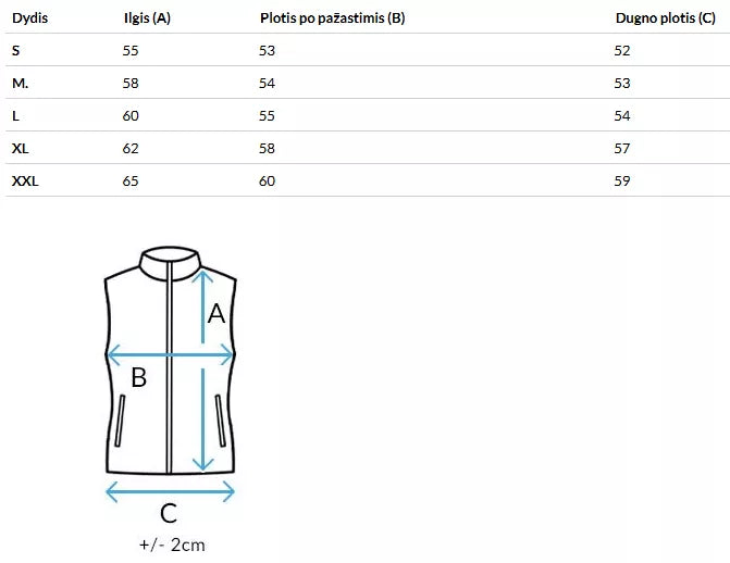 Women's white vest with hood Teros 